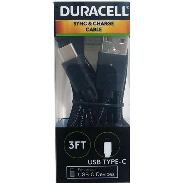 3'TYPE C USB CABLE BLK