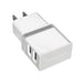 DUAL USB AC CHARGER WHT