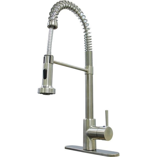 COILED SPR FAUCET SGLE BRSH NCKEL