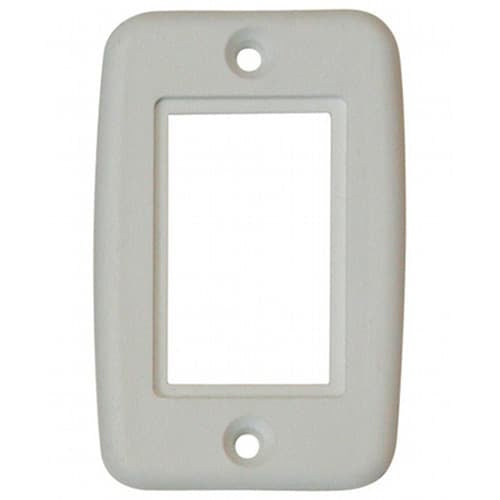 Exposed 5-Pin Side-By-Side Plate White 