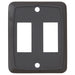 DOUBLE SWITCH PLATE BROWN