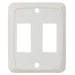 DOUBLE SWITCH PLATE IVORY