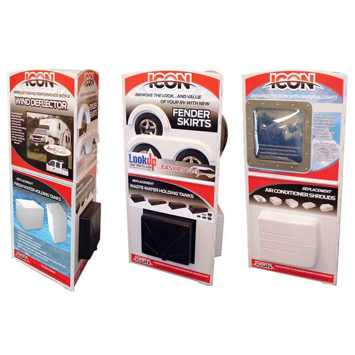 Icon Point of Purchase Display - Tri Panel