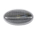 LED Oval Porch Light No Switch White Clear