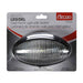 LED Oval Porch Light Switched Black Clear