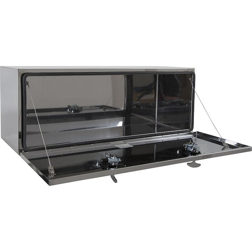 Polished Stainless Steel Underbody Truck Box w/ T-Handle Latch (18x18x48 Inch)