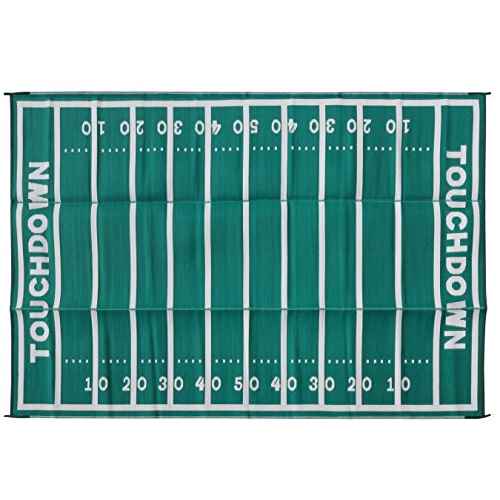 American Football Field Design Large Outdoor/Patio Rug