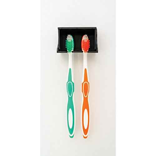 A Pop-A-Toothbrush Wall Mounted Holder With Germ Protecting Cover, Perfect For Traveling, Dorm Bathrooms and More, Holds 2 Tooth