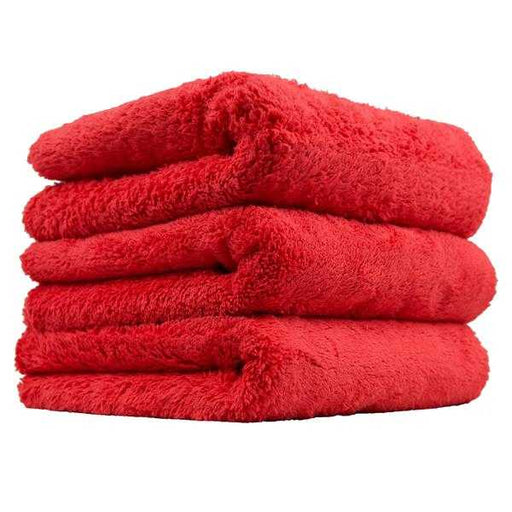 Happy Ending Edgeless Microfiber Towel, Red (16 in. x 16 in.) (Pack of 3)