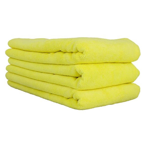 Yellow 24 in x 16 in Microfiber Towel, 24" x 16", 3 Pack