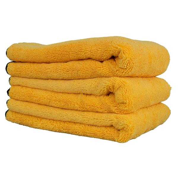 Professional Grade Premium Microfiber Towel, Gold (16 in. x 24 in.) (Pack of 3)