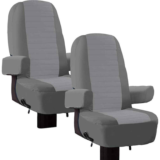 Overdrive RV Captain Seat Cover-2 Pack Grey