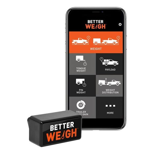BetterWeigh Mobile Towing Scale with TowSense Technology (OBD-II) Apple, Android Smartphones, Tongue, GCW, Weight Distribution