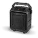 Wireless Tailgate Party Speaker, with Built-in Rechargeable Battery and Roller Wheels, Black