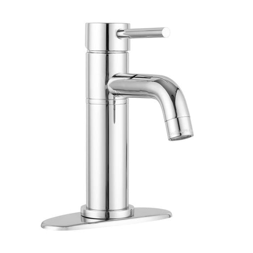 RV Single Handle 8-inch Vessel Bathroom Sink Faucet for RV - Optional Deck Plate (Chrome)