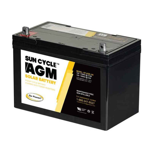 100 Amp AGM Deep Cycle Rechargeable Replacement Battery (No Maintenance)