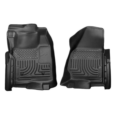 Fits 2011-12 Ford F-250/F-350 Standard Cab Weatherbeater Front Floor Mats