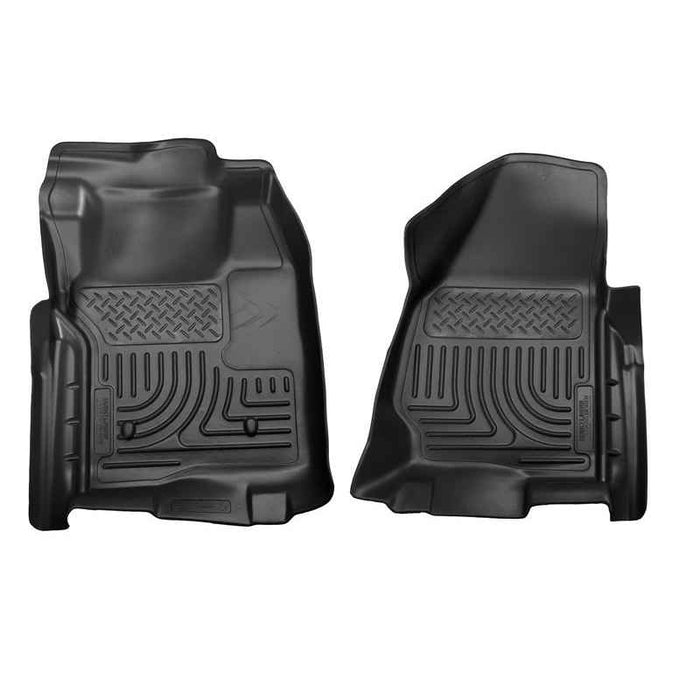 Fits 2011-12 Ford F-250/F-350 Standard Cab Weatherbeater Front Floor Mats