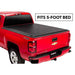 Lo Pro Soft Roll Up Tonneau Cover  02-13 GM Avalanche 5' bed