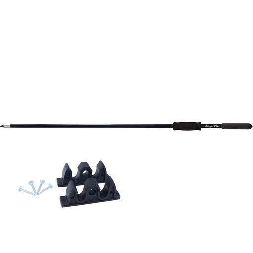8' King Pin Anchor Pole - 1-Piece - Black