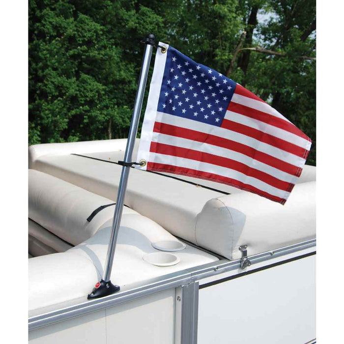 Buy Taylor Made 921 24' Pontoon Rail Pole And 12'X18' US Flag - Marine