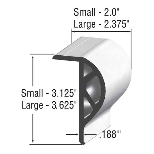 Buy Taylor Made 46012 SM COM P-Shape Dock Coil Retail Pack, 10-Feet, White